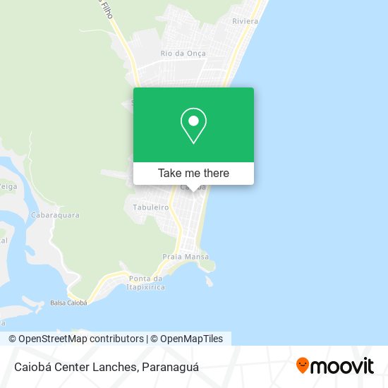 Caiobá Center Lanches map