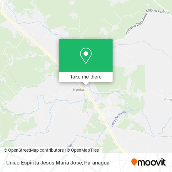 Uniao Espirita Jesus Maria José map