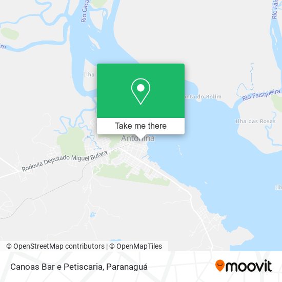 Canoas Bar e Petiscaria map