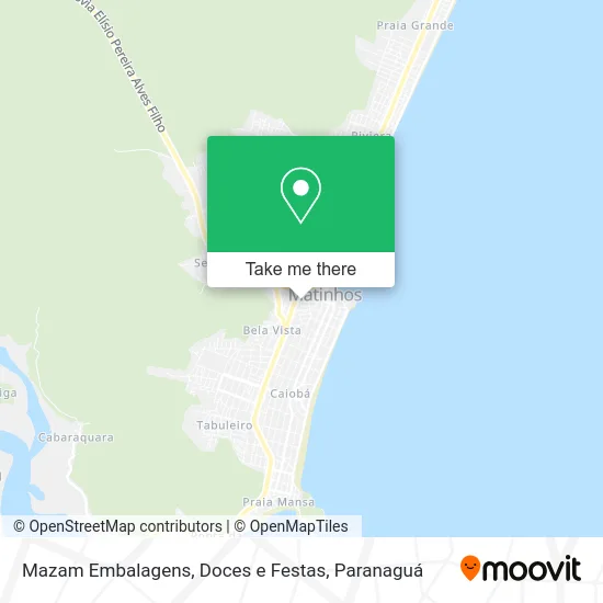 Mazam Embalagens, Doces e Festas map