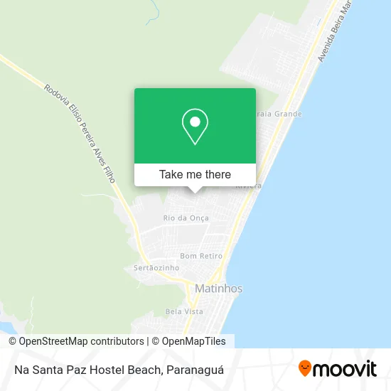 Na Santa Paz Hostel Beach map