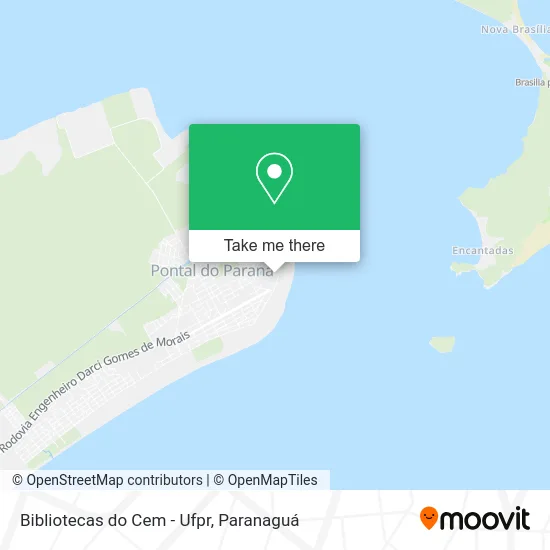 Bibliotecas do Cem - Ufpr map