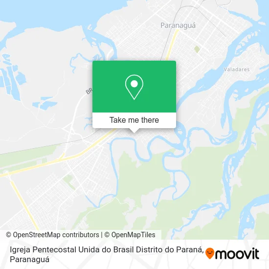 Igreja Pentecostal Unida do Brasil Distrito do Paraná map