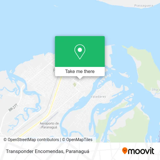 Transponder Encomendas map