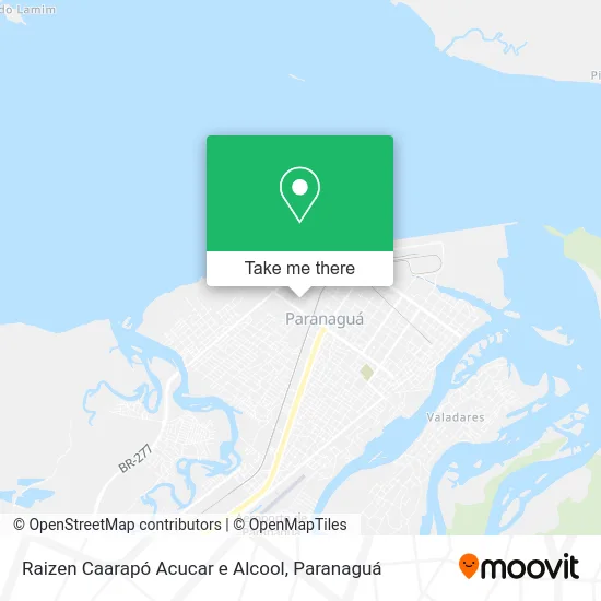 Raizen Caarapó Acucar e Alcool map