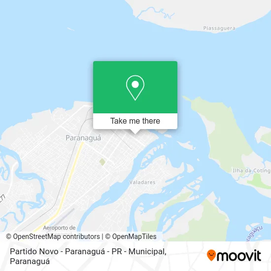 Partido Novo - Paranaguá - PR - Municipal map