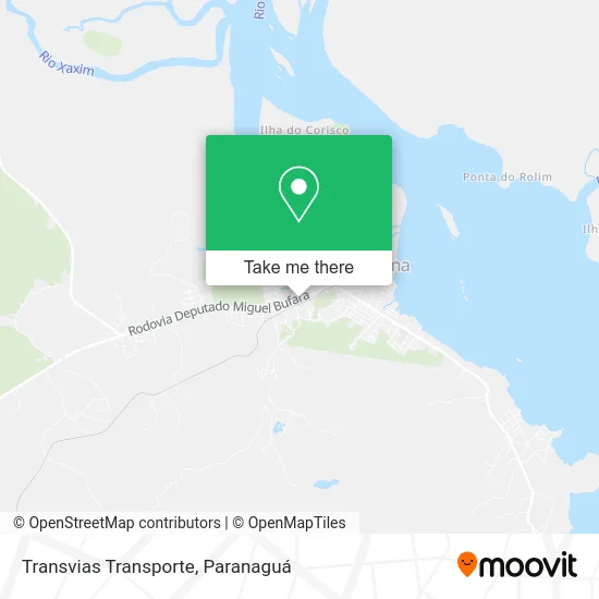 Transvias Transporte map