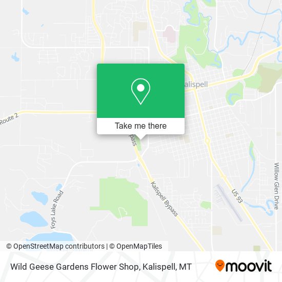 Mapa de Wild Geese Gardens Flower Shop