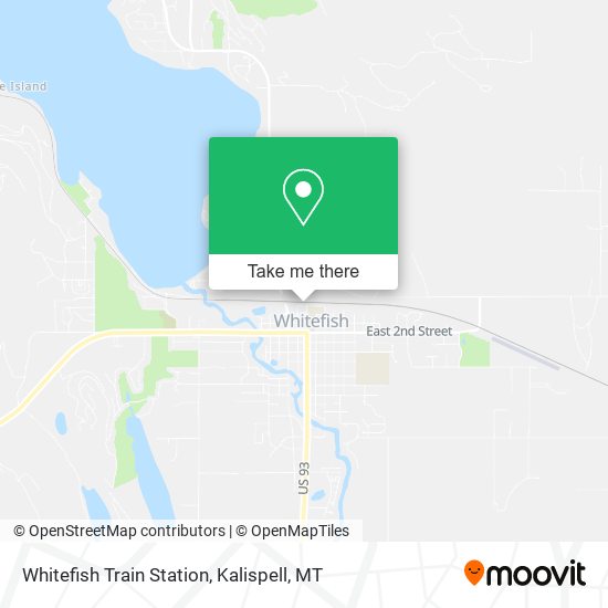 Mapa de Whitefish Train Station