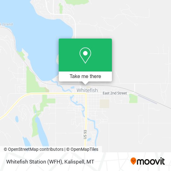 Whitefish Station (WFH) map