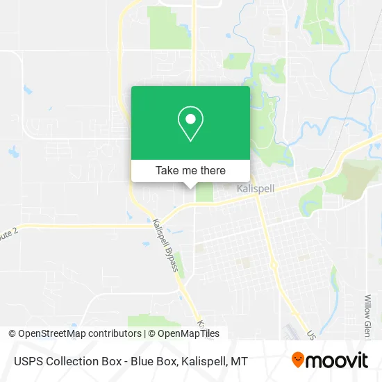 USPS Collection Box - Blue Box map