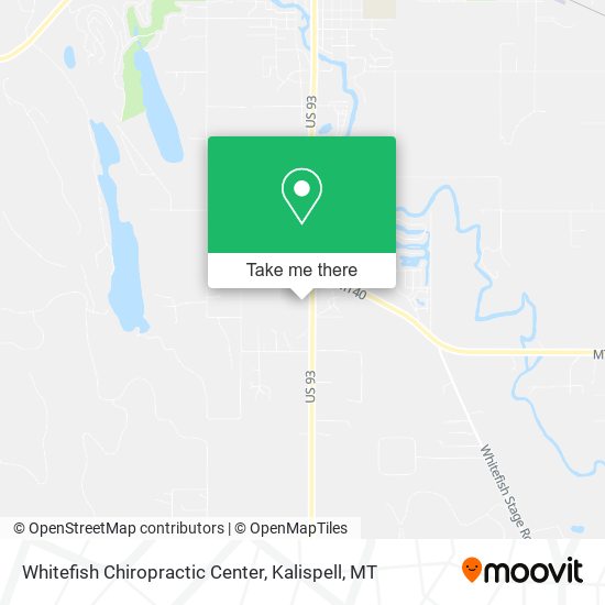 Mapa de Whitefish Chiropractic Center