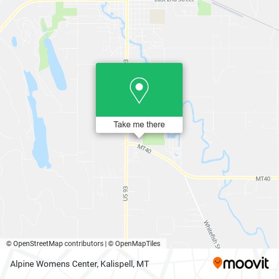 Alpine Womens Center map