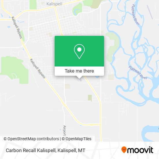 Carbon Recall Kalispell map