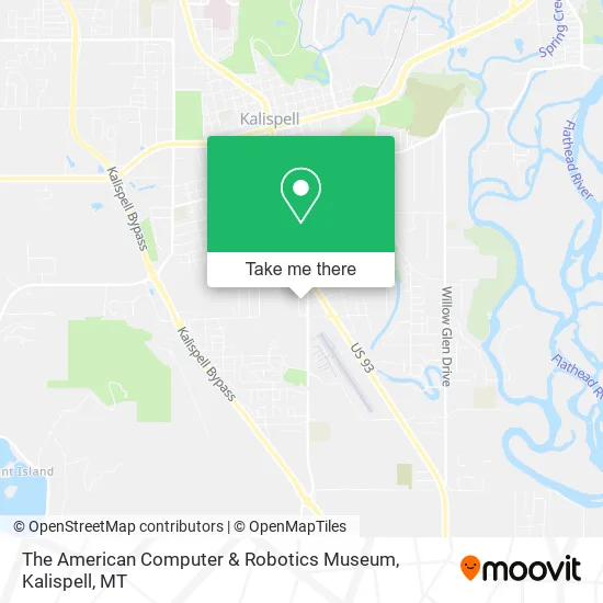 The American Computer & Robotics Museum map