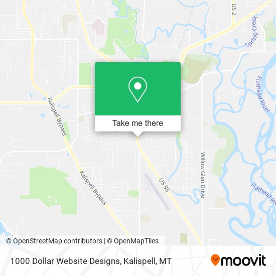 1000 Dollar Website Designs map