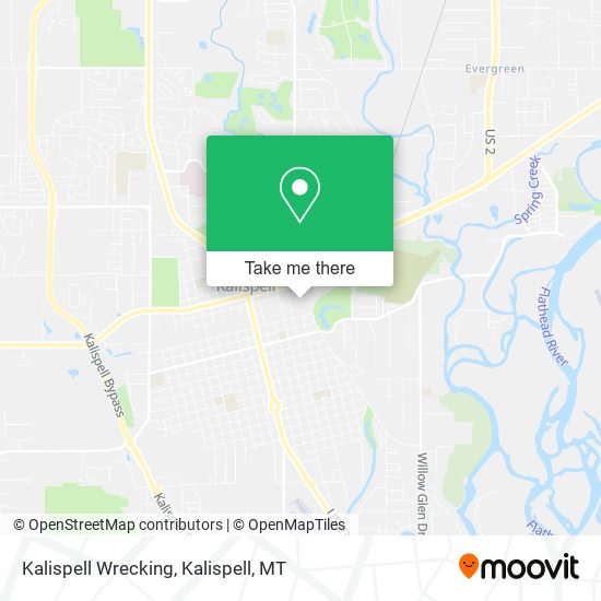 Mapa de Kalispell Wrecking