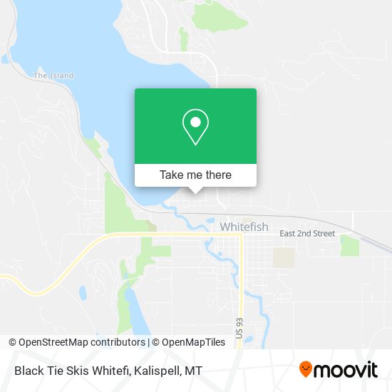 Black Tie Skis Whitefi map