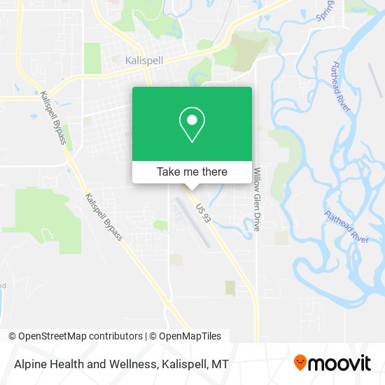 Alpine Health and Wellness map