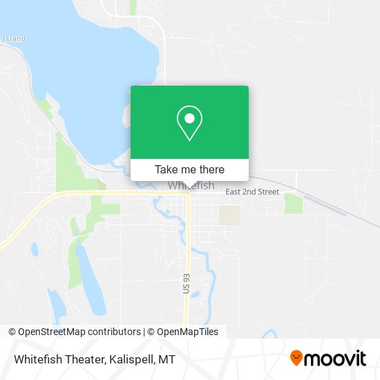 Mapa de Whitefish Theater