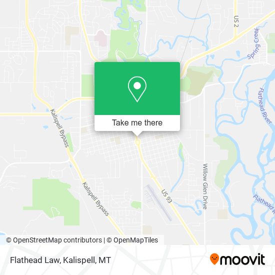 Mapa de Flathead Law
