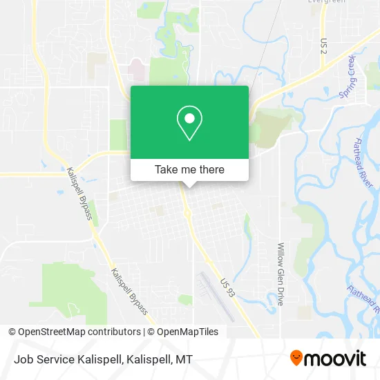 Job Service Kalispell map