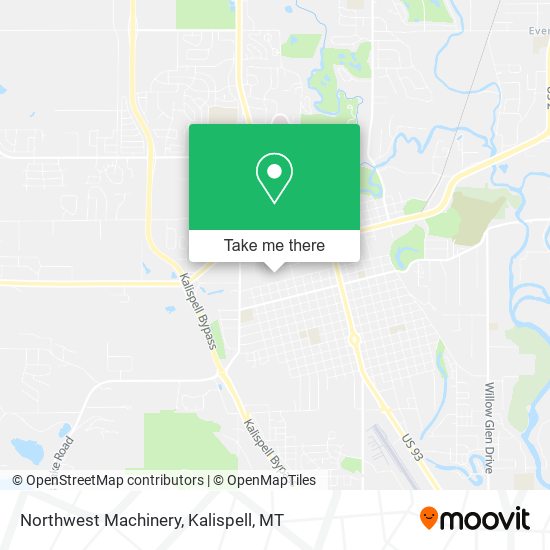 Northwest Machinery map