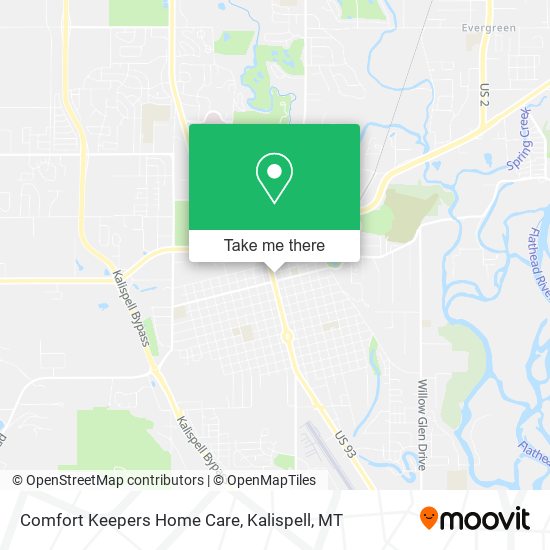 Mapa de Comfort Keepers Home Care
