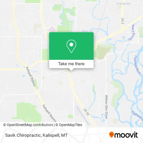 Savik Chiropractic map