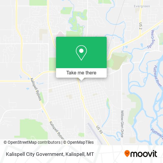 Kalispell City Government map
