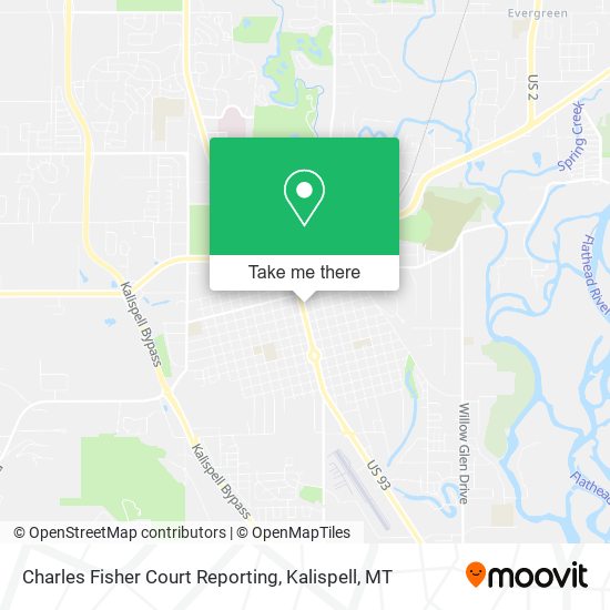 Charles Fisher Court Reporting map