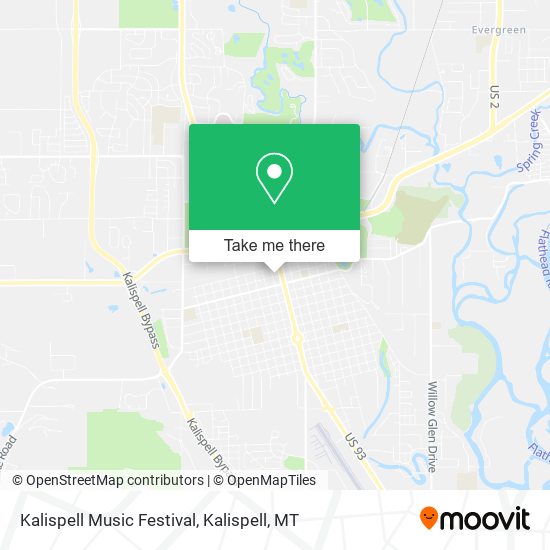 Kalispell Music Festival map