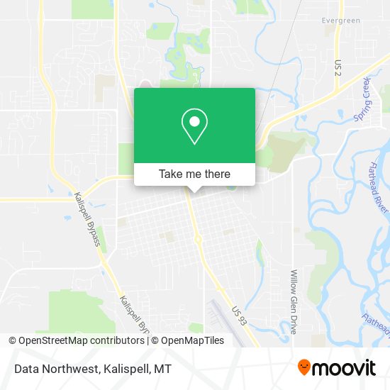 Mapa de Data Northwest