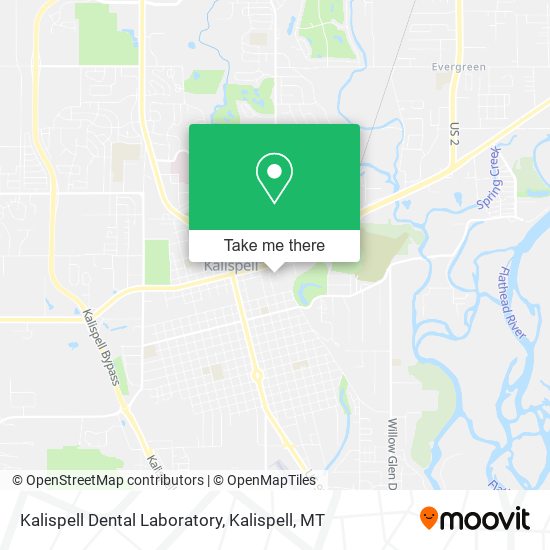 Kalispell Dental Laboratory map