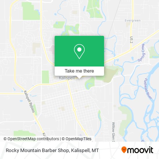 Rocky Mountain Barber Shop map