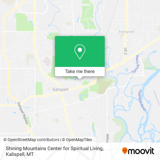 Mapa de Shining Mountains Center for Spiritual Living