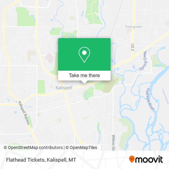 Flathead Tickets map