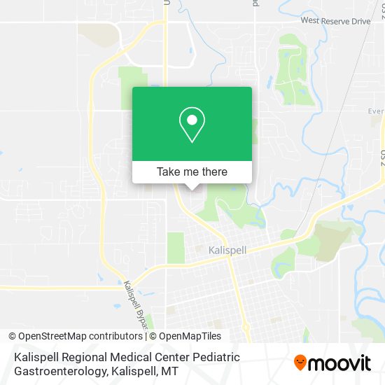 Kalispell Regional Medical Center Pediatric Gastroenterology map
