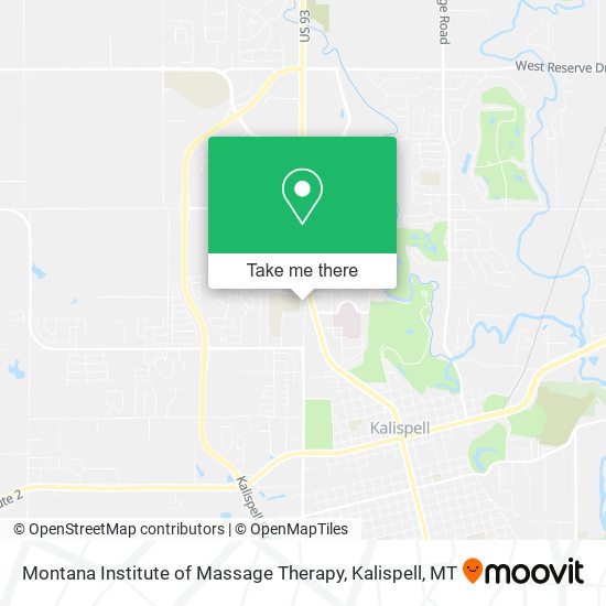 Mapa de Montana Institute of Massage Therapy