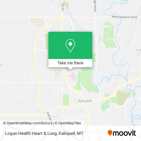 Mapa de Logan Health Heart & Lung