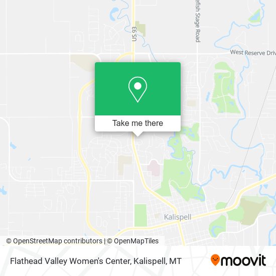 Flathead Valley Women's Center map