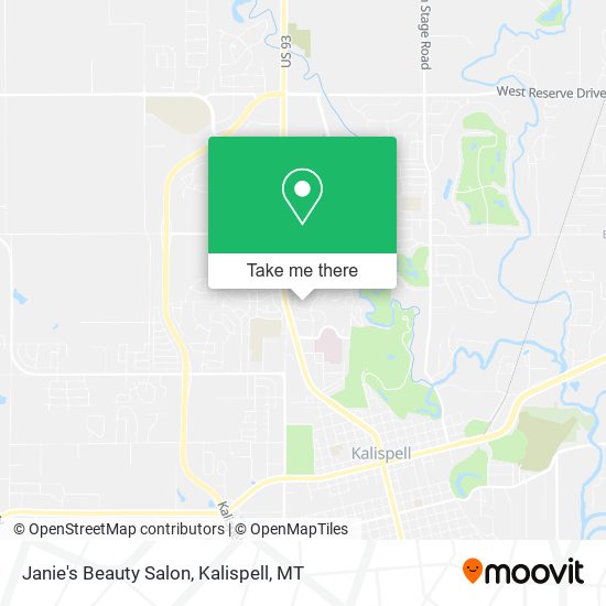 Mapa de Janie's Beauty Salon