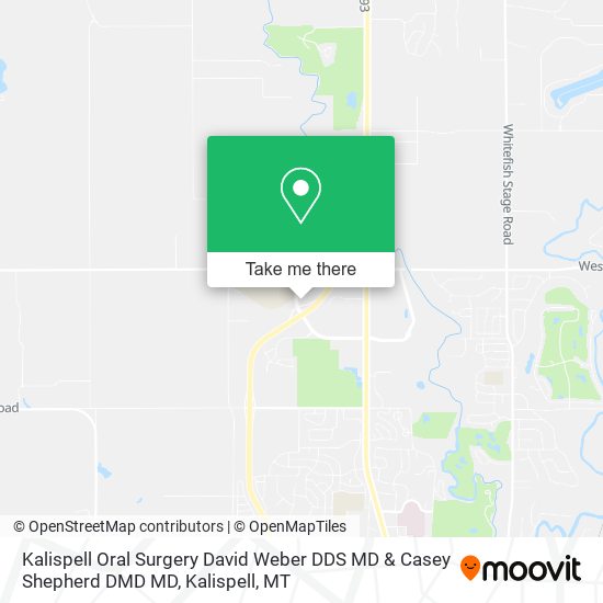 Kalispell Oral Surgery David Weber DDS MD & Casey Shepherd DMD MD map