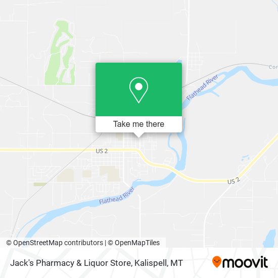 Mapa de Jack's Pharmacy & Liquor Store