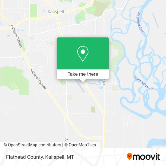 Flathead County map