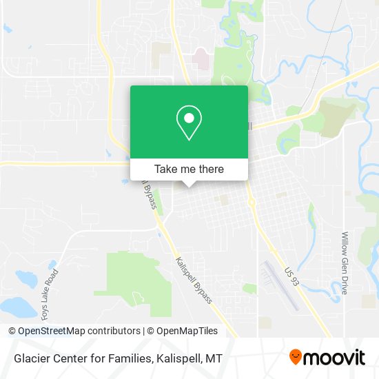 Mapa de Glacier Center for Families