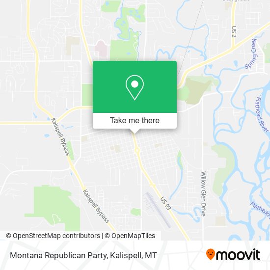 Mapa de Montana Republican Party