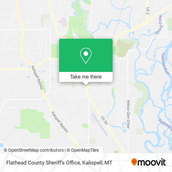 Flathead County Sheriff's Office map