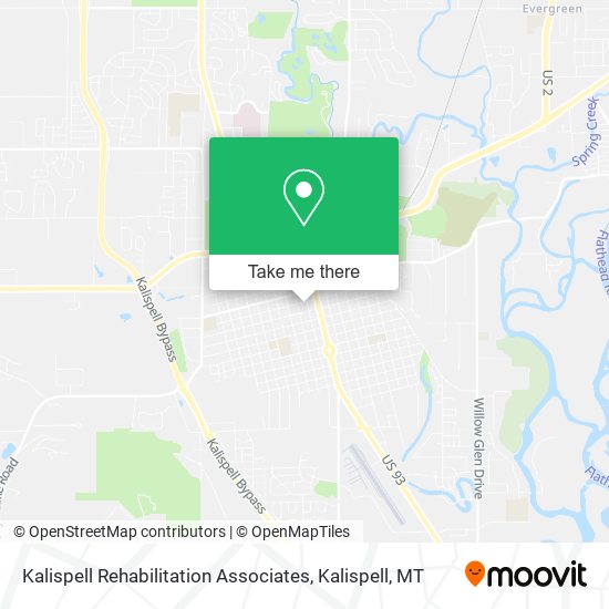 Kalispell Rehabilitation Associates map