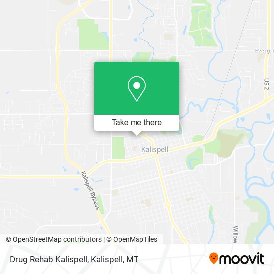 Mapa de Drug Rehab Kalispell